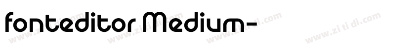 fonteditor Medium字体转换